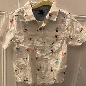 Nautica Kids' Multicolor Sailboat Button Down Shirt